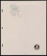2m282 LUCKY CHARMS animation art '70s cartoon pencil drawing of the General Mills cereal mascot!