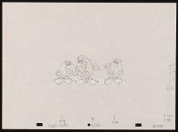 2m286 M&M's animation art '90s great cartoon pencil drawing of the plain, peanut & almond!