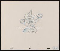 2m288 MICKEY MOUSE animation art '90s cartoon pencil drawing as the Sorcerer's Apprentice!