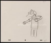 2m309 SIMPSONS animation art '00s Matt Groening cartoon, pencil drawing of Moe Szyslak!