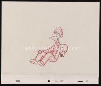 2m307 SIMPSONS animation art '00s Matt Groening cartoon, pencil drawing of Lenny relaxing!