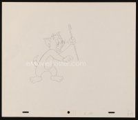 2m317 TOM & JERRY animation art '80s great cartoon pencil drawing of the Hanna-Barbera Studio's cat!