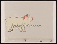 2m066 CHARLOTTE'S WEB animation cel '73 great cartoon image of Wilbur the pig!