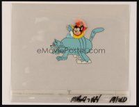 2m071 NEW ADVENTURES OF MIGHTY MOUSE & HECKLE & JECKLE set of 2 animation cels '80s with robot cat!