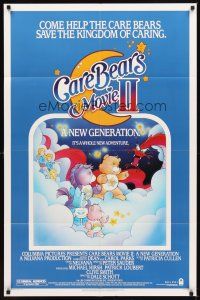2m128 CARE BEARS MOVIE 2 1sh '86 A New Generation, help them save the Kingdom of Caring!