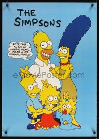 2m802 SIMPSONS TV poster '90s as far as anyone knows, we're a nice normal family!