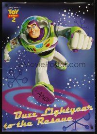 2m809 TOY STORY 2 English commercial poster '99 Disney/Pixar sequel, cool image of Buzz Lightyear!
