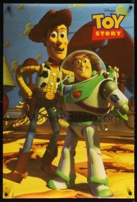 2m808 TOY STORY English commercial poster '96 Woody & Buzz Lightyear, Disney/Pixar!