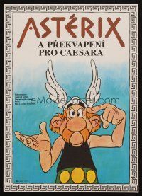 2m744 ASTERIX VS. CAESAR Czech 11x16 '85 art of the comic character by Albert Uderzo!