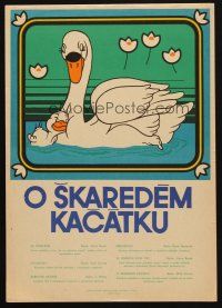 2m753 O SKAREDEM KACATKU Czech 11x16 '70s cartoon compilation with Disney's The Ugly Duckling!