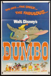 2m131 DUMBO 1sh R76 great image from Walt Disney's circus elephant classic!