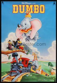 2m690 DUMBO DS 1sh R90s different art from Walt Disney circus elephant classic!