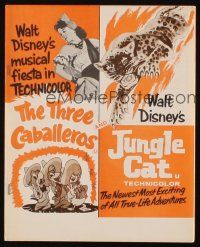 2m377 THREE CABALLEROS/JUNGLE CAT English exhibitor program '60 Disney cartoon+True-Life Adventure