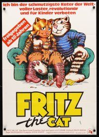 2m195 FRITZ THE CAT German '74 Ralph Bakshi sex cartoon, he's x-rated and animated!