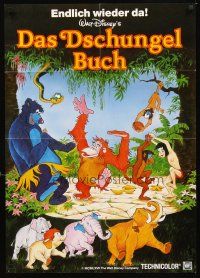 2m200 JUNGLE BOOK German R87 Walt Disney cartoon classic, different art of Mowgli & friends!
