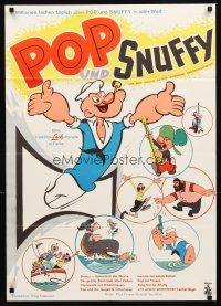 2m210 POP UND SNUFFY German '70s great cartoon images with Bluto, Olive Oyl & more!