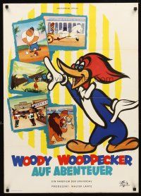 2m224 WOODY WOODPECKER AUF ABENTEUER German '60 Walter Lantz, great cartoon artwork!