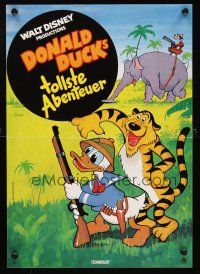 2m179 DONALD DUCK'S TOLLSTE ABENTEUER German 12x19 '66 cartoon image hunting with Goofy in Africa!