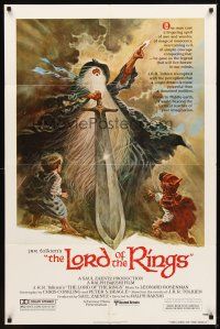 2m145 LORD OF THE RINGS 1sh '78 Ralph Bakshi cartoon, classic J.R.R. Tolkien novel, Tom Jung art!