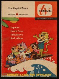 2m393 TV TIMES magazine September 24, 1961 Top Cat howls from television's back alleys!