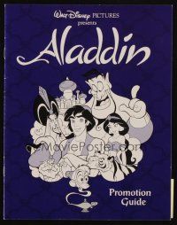 2m378 ALADDIN promotion guide & 1 still '92 classic Walt Disney Arabian fantasy cartoon!