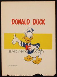 2m231 DONALD DUCK 10x14 special poster '40s great image of Walt Disney's most famous duck!