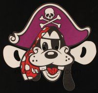 2m444 GOOFY 2-sided paper mask '80s from The Pirates' Galleon restaurant at Disneyland!
