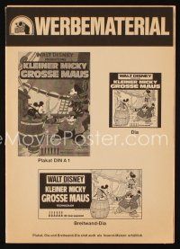 2m368 SHANGHAIED German pressbook R74 Disney, Mickey Mouse dueling Pegleg Pete with swordfish!