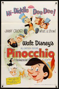 2m153 PINOCCHIO 1sh R71 Disney classic fantasy cartoon about a wooden boy who wants to be real!