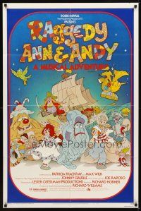 2m155 RAGGEDY ANN & ANDY 1sh '77 A Musical Adventure, cartoon artwork by Jarg!