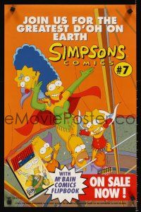 2m777 SIMPSONS COMICS 16x24 advertising poster '99 join us for the greatest d'oh on Earth!