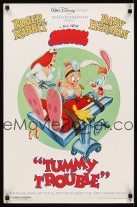 2m778 TUMMY TROUBLE special 17x26 '89 Roger Rabbit & sexy nurse Jessica with doctor Baby Herman!