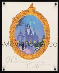 2m779 WALT DISNEY WORLD 25th ANNIVERSARY special 16x20 '96 Mickey Mouse & Cinderella's castle!