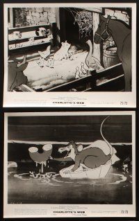 2m517 CHARLOTTE'S WEB 8 8x10 stills '73 great images of Wilbur, E.B. White's classic cartoon!
