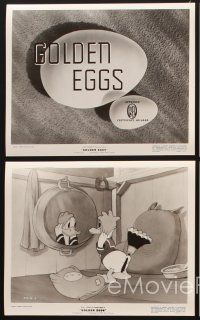 2m606 GOLDEN EGGS 5 8x10 stills '41 great Walt Disney cartoon short starring Donald Duck!