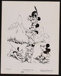 2m665 KLONDIKE KID 2 TV 8x10 stills R69 Disney, great images of Mickey Mouse with pie-cut eyes!