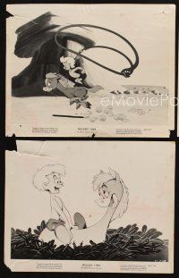 2m651 MELODY TIME 3 8x10 stills '48 Walt Disney, great cartoon images of cowboy Pecos Bill!