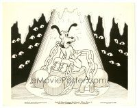 2m477 PLUTO'S JUDGEMENT DAY 8x10 still '35 Disney, cartoon image of Pluto wearing ball & chain!