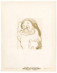 2m458 SNOW WHITE & THE SEVEN DWARFS 8x10 still '37 Disney, great portrait of Sleepy!