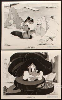 2m617 T-BONE FOR TWO 5 8x10 stills '42 Walt Disney, great cartoon images of Pluto!
