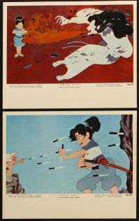2m546 MAGIC BOY 8 color 8x10 stills '60 Japanese animated ninja fantasy adventure, early anime!