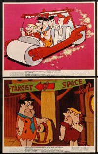 2m549 MAN CALLED FLINTSTONE 8 color 8x10 stills '66 Hanna-Barbera, Fred, Barney, Wilma & Betty!
