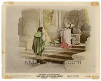 2m452 SNOW WHITE & THE SEVEN DWARFS color-glos 8x10 still '37 Queen gives Huntsman box for heart!
