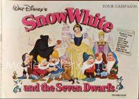 2m359 SNOW WHITE & THE SEVEN DWARFS English pb R70s Walt Disney animated cartoon fantasy classic!