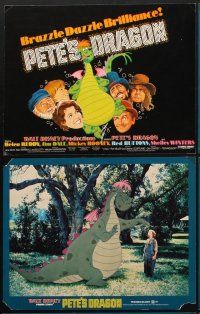 2m098 PETE'S DRAGON 9 LCs '77 Walt Disney, great cartoon & live action images!