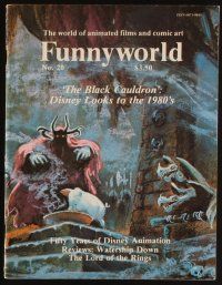 2m386 3 FUNNYWORLD MAGAZINES set of 3 magazines '70s Disney, Looney Tunes, Black Cauldron & more!