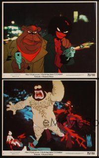 2m622 COONSKIN 4 8x10 mini LCs '75 Ralph Bakshi directed R-rated cartoon, cool images!