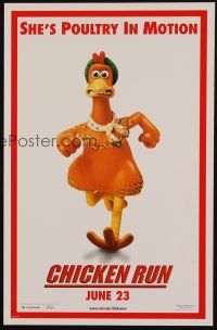 2m823 CHICKEN RUN set of 5 11x17 mini posters '00 Peter Lord & Nick Park claymation, portraits!