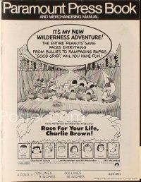 2m365 RACE FOR YOUR LIFE CHARLIE BROWN pressbook '77 Charles Schulz, Snoopy & Peanuts gang!