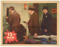 2p238 13th MAN LC '37 cop & two men with guns look through window, crusade against crime!